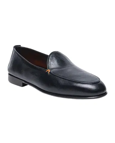 Santoni Men's Vibe Leather Loafers | Thumbnail 1