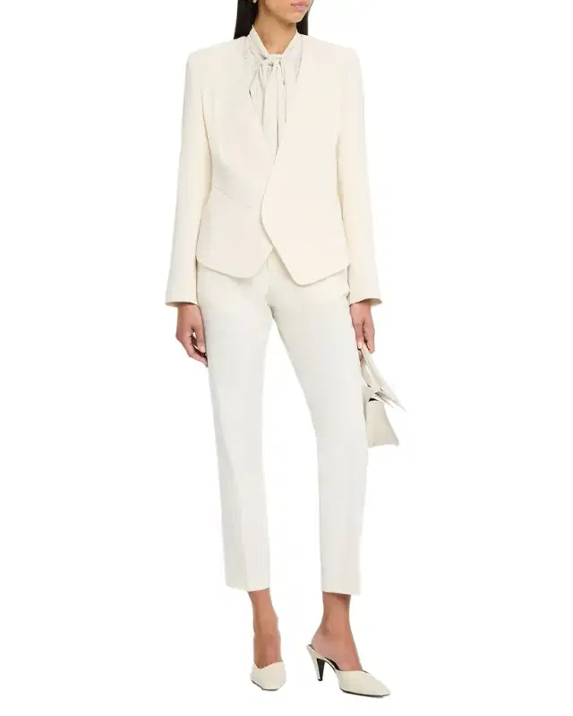 Burnout Tie-Neck Blouse