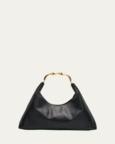 SIMKHAI Twist Leather Hobo Bag | Thumbnail 6