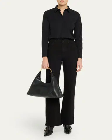 SIMKHAI Twist Leather Hobo Bag | Thumbnail 10