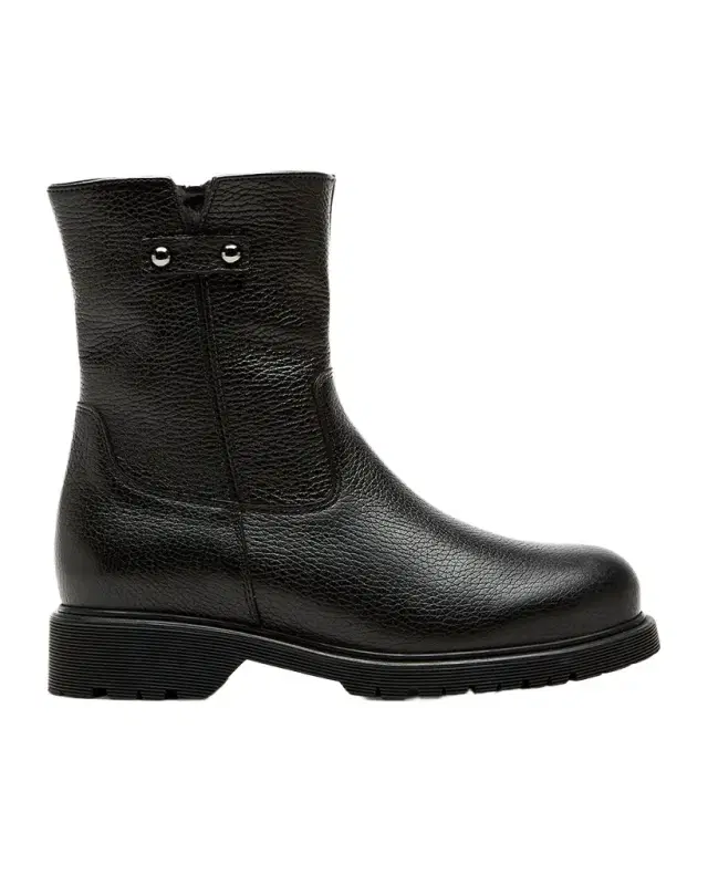 La Canadienne Hogan Shearling-Lined Pebbled Leather Booties
