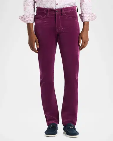 Robert Graham Men's Celestial Velvety Slim Five-Pocket Pants | Thumbnail 4 Robert Graham Men's Celestial Velvety Slim Five-Pocket Pants | Thumbnail 4