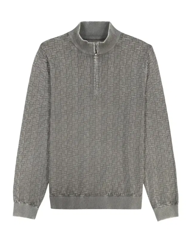 Men 's Aubin Jacquard Knit Quarter-Zip Sweater