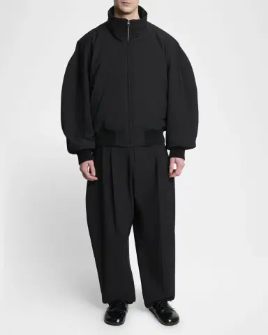 Jacquemus Men's Aero Boxy-Fit Padded Bomber Jacket | Thumbnail 2