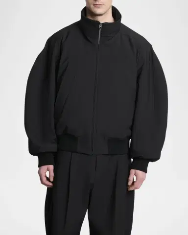 Jacquemus Men's Aero Boxy-Fit Padded Bomber Jacket | Thumbnail 4
