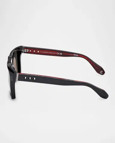 Christian Louboutin Men's LB0014M Acetate Square Sunglasses | Thumbnail 4