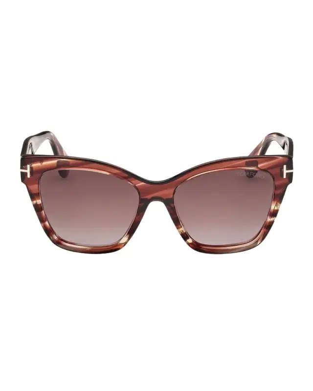 TOM FORD Elvira Cat Eye Acetate Sunglasses