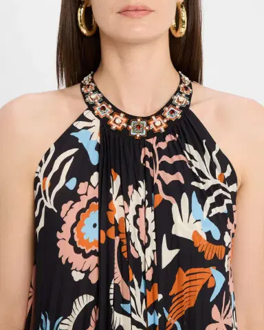 Figue Jennifer Floral Pleated Maxi Dress | Thumbnail 5 Figue Jennifer Floral Pleated Maxi Dress | Thumbnail 5