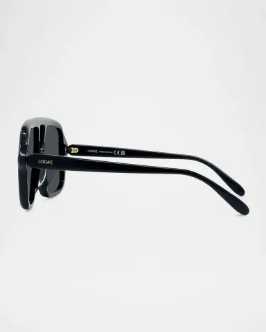 Loewe Slim Aviator Logo Sunglasses | Thumbnail 4 Loewe Slim Aviator Logo Sunglasses | Thumbnail 4
