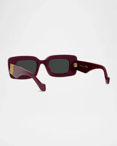Loewe Anagram Beveled Acetate Rectangle Sunglasses | Thumbnail 2 Loewe Anagram Beveled Acetate Rectangle Sunglasses | Thumbnail 2