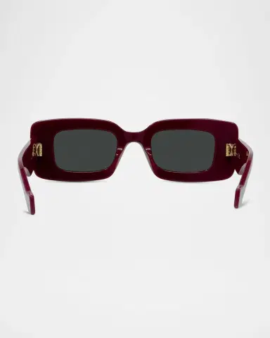 Loewe Anagram Beveled Acetate Rectangle Sunglasses | Thumbnail 5 Loewe Anagram Beveled Acetate Rectangle Sunglasses | Thumbnail 5