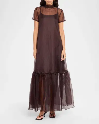 Staud Calluna Organza Maxi Dress | Thumbnail 2