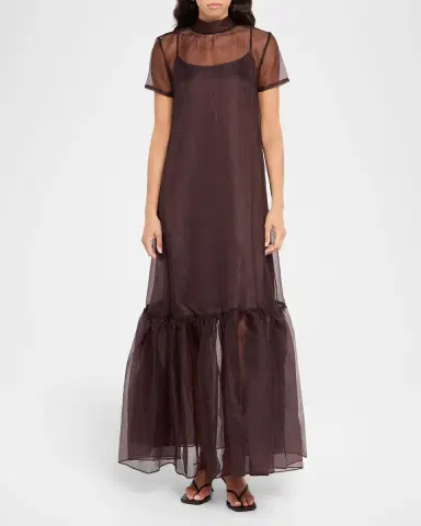 Staud Calluna Organza Maxi Dress | Thumbnail 4
