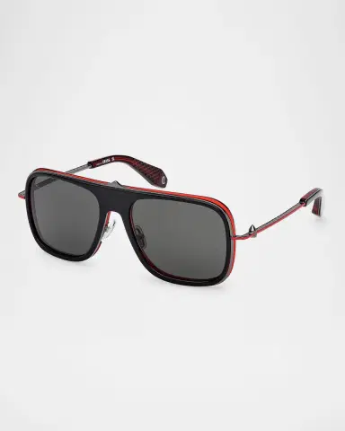 Christian Louboutin Men's LB0013M Metal Aviator Sunglasses | Thumbnail 3 Christian Louboutin Men's LB0013M Metal Aviator Sunglasses | Thumbnail 3