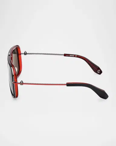 Christian Louboutin Men's LB0013M Metal Aviator Sunglasses | Thumbnail 4 Christian Louboutin Men's LB0013M Metal Aviator Sunglasses | Thumbnail 4