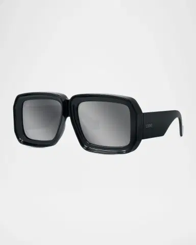 Loewe Signature Square Mirrored Sunglasses | Thumbnail 3 Loewe Signature Square Mirrored Sunglasses | Thumbnail 3