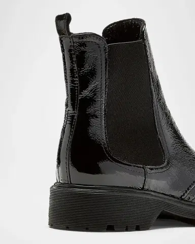 La Canadienne Hansel Brogue Crinkle Leather Chelsea Booties | Thumbnail 3 La Canadienne Hansel Brogue Crinkle Leather Chelsea Booties | Thumbnail 3