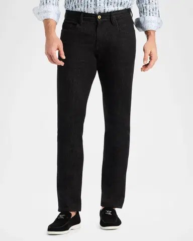 Robert Graham Men 's Feragen Denim Straight Fit Five-Pocket Pants | Thumbnail 3