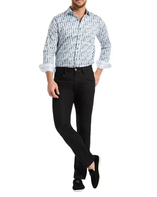 Men 's Feragen Denim Straight Fit Five-Pocket Pants