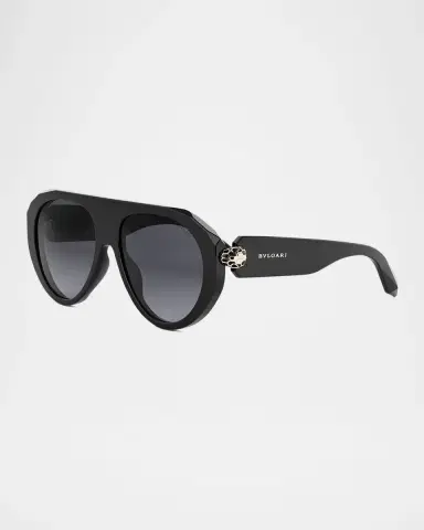 BVLGARI Serpenti Forever Acetate Aviator Sunglasses | Thumbnail 2 BVLGARI Serpenti Forever Acetate Aviator Sunglasses | Thumbnail 2