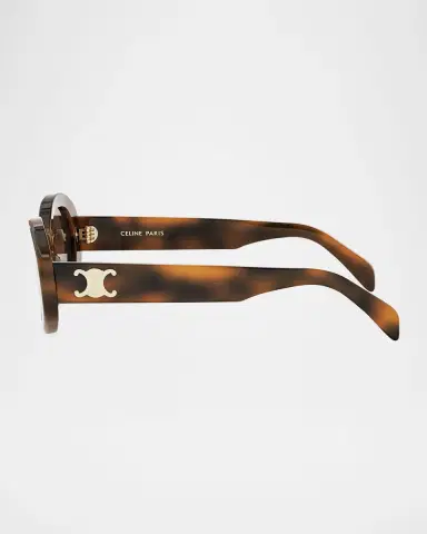 CELINE Triomphe Acetate Oval Sunglasses | Thumbnail 4 CELINE Triomphe Acetate Oval Sunglasses | Thumbnail 4