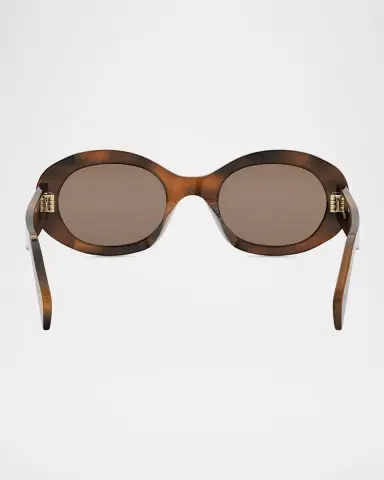 CELINE Triomphe Acetate Oval Sunglasses | Thumbnail 5 CELINE Triomphe Acetate Oval Sunglasses | Thumbnail 5