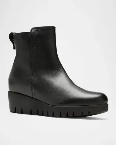 La Canadienne Teagan Leather Wedge Booties | Thumbnail 2 La Canadienne Teagan Leather Wedge Booties | Thumbnail 2
