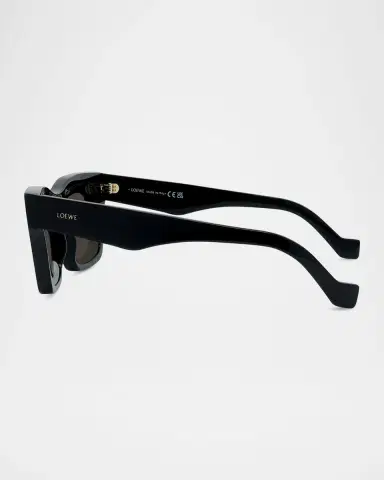 Loewe Men's Signature Layered Acetate Square Sunglasses | Thumbnail 4