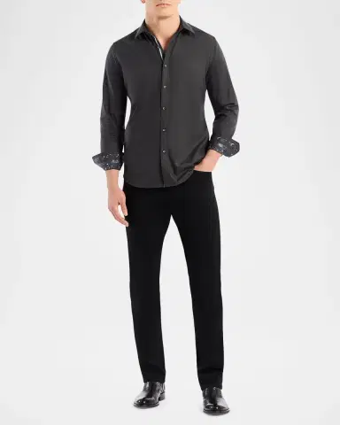 Robert Graham Men 's Kenmare Houndstooth Stretch Sport Shirt | Thumbnail 2