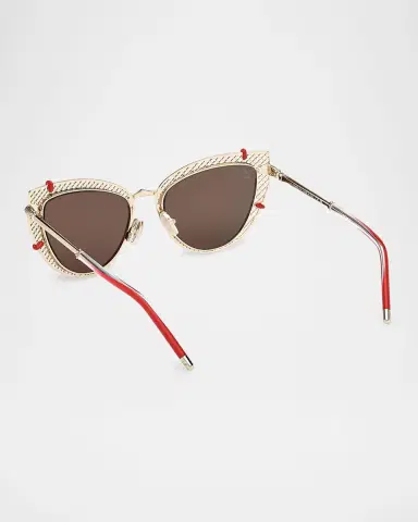 Christian Louboutin Miss Z Metal Cat-Eye Sunglasses | Thumbnail 2 Christian Louboutin Miss Z Metal Cat-Eye Sunglasses | Thumbnail 2