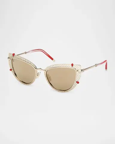 Christian Louboutin Miss Z Metal Cat-Eye Sunglasses | Thumbnail 3 Christian Louboutin Miss Z Metal Cat-Eye Sunglasses | Thumbnail 3