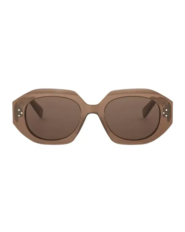 3 Dot Geometric Square Sunglasses