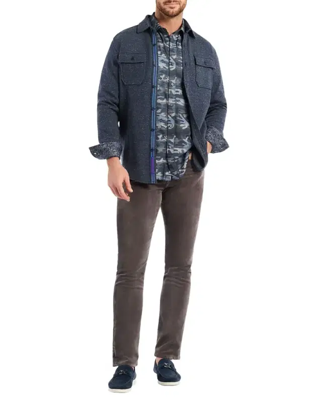 Men's Vigano Pocket Knit Button-Down Shirt