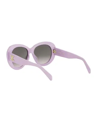 Celine Triomphe Logo Oval Acetate Sunglasses | Thumbnail 1 Celine Triomphe Logo Oval Acetate Sunglasses | Thumbnail 1