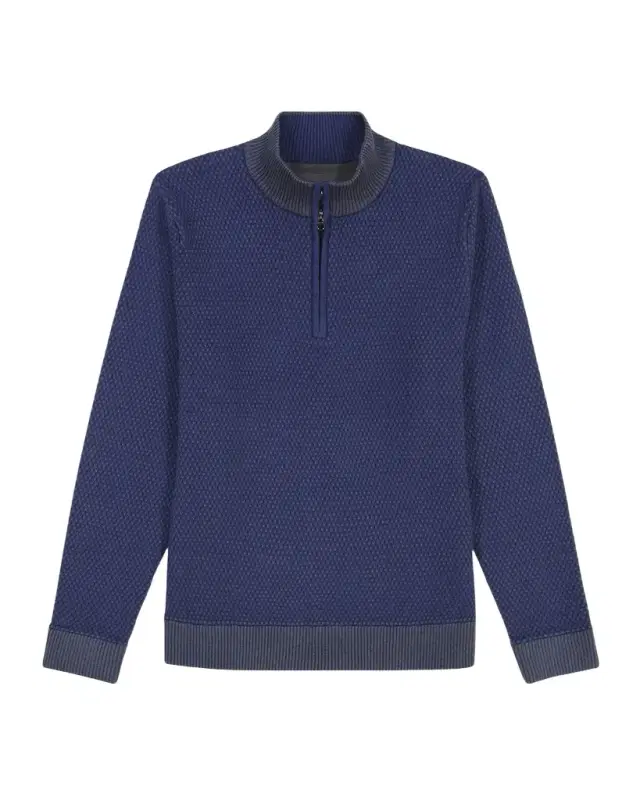 Men 's Walton Texture Knit Quarter-Zip Sweater