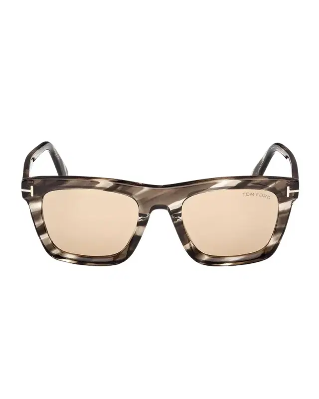 TOM FORD Men 's Lelio Acetate Square Sunglasses