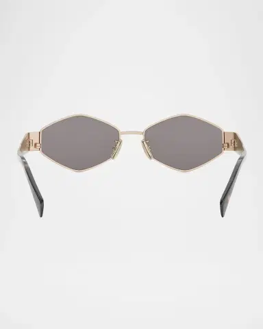 Celine Triomphe Geometric Metal Sunglasses | Thumbnail 4