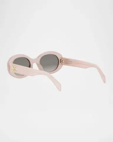 Celine Triomphe Acetate Oval Sunglasses | Thumbnail 2 Celine Triomphe Acetate Oval Sunglasses | Thumbnail 2