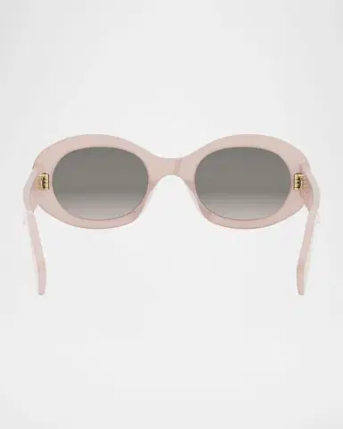 Celine Triomphe Acetate Oval Sunglasses | Thumbnail 5 Celine Triomphe Acetate Oval Sunglasses | Thumbnail 5