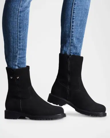 La Canadienne Hogan Shearling-Lined Suede Booties | Thumbnail 2 La Canadienne Hogan Shearling-Lined Suede Booties | Thumbnail 2