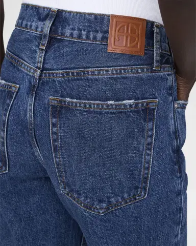 Anine Bing Roy Straight Split-Hem Jeans | Thumbnail 6