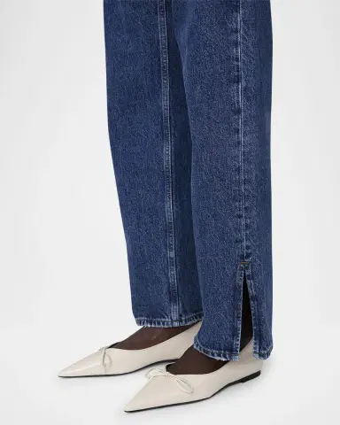 Anine Bing Roy Straight Split-Hem Jeans | Thumbnail 7