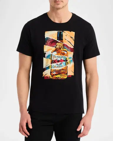 Robert Graham Men's Whiskey Wisdom Graphic T-Shirt | Thumbnail 4