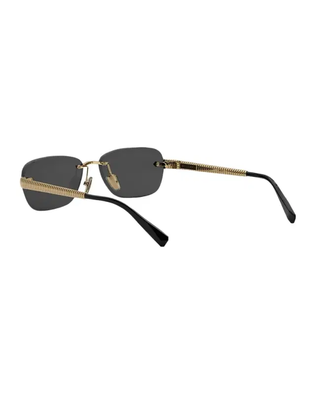 Tubogas Rimless Metal Rectangular Sunglasses