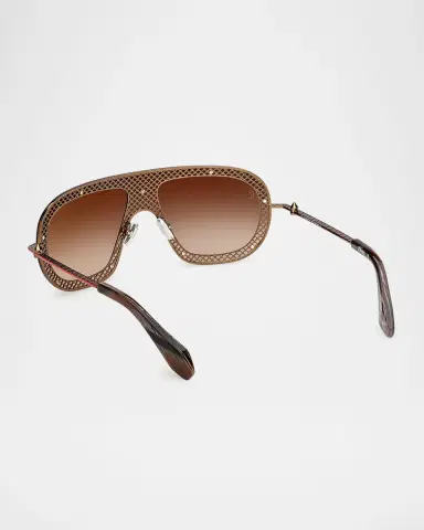 Christian Louboutin Studded Metal Shield Sunglasses | Thumbnail 2 Christian Louboutin Studded Metal Shield Sunglasses | Thumbnail 2