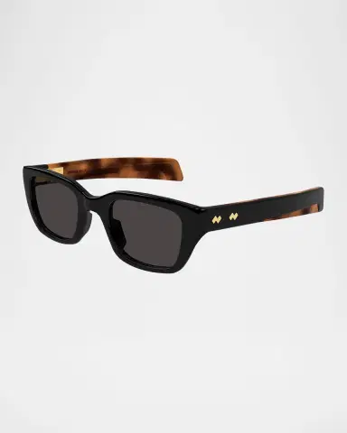 Bottega Veneta Unisex BV1393S Acetate Rectangle Sunglasses | Thumbnail 3 Bottega Veneta Unisex BV1393S Acetate Rectangle Sunglasses | Thumbnail 3