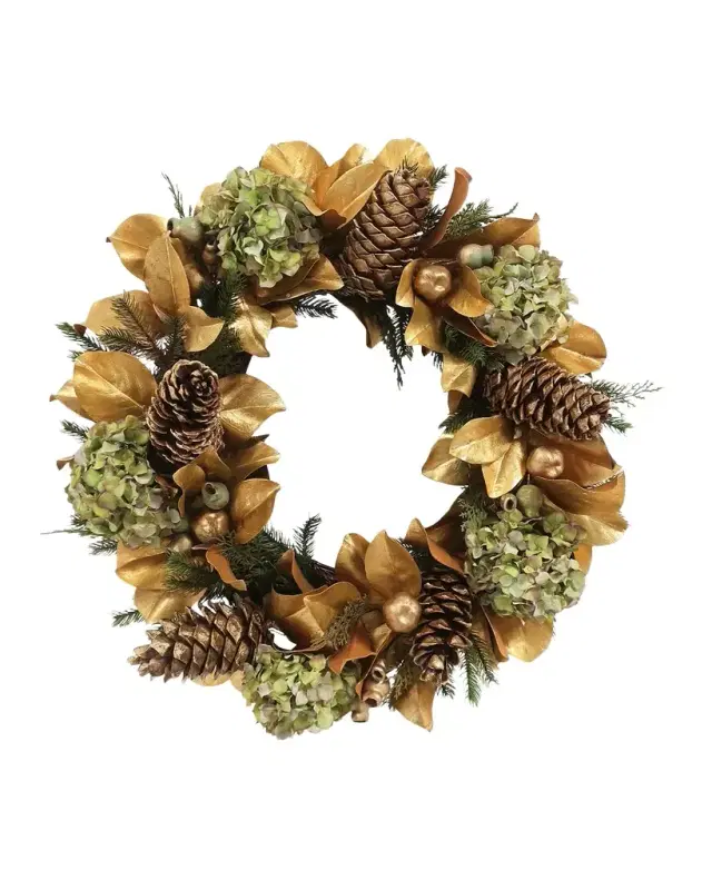 Winward Home Magnolia Leaf & Hydrangea 30" Wreath