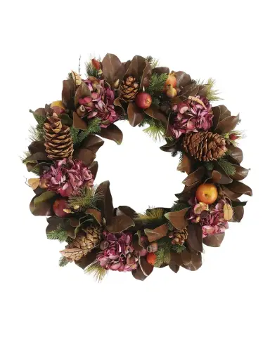 Winward Home Hydrangea & Magnolia Leaf 30" Wreath | Thumbnail 1