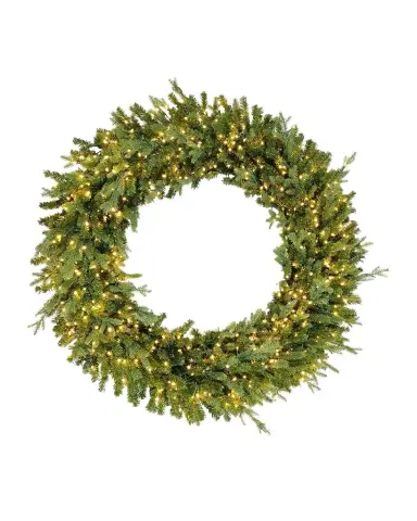 Winward Home Deluxe St. Catherine Pre-Lit Wreath, 48" Round | Thumbnail 1