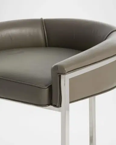 Arteriors Calvin Leather 25" Counter Stool | Thumbnail 5